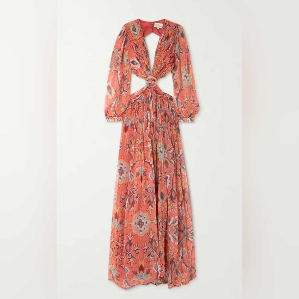 Hannah Artwear, Rio Cut Out Maxi Dress in color Esha.